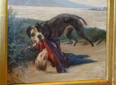 Собака спасает мальчика