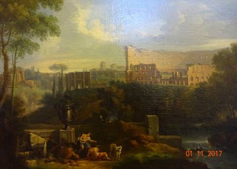 Колизей на романтической картине