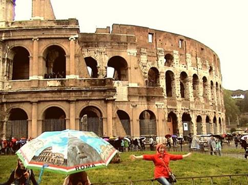 Колизей в дождь