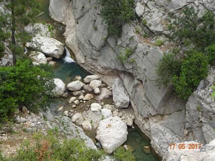 ущелье сверху