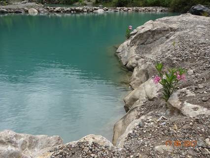 озеро с олеандрами